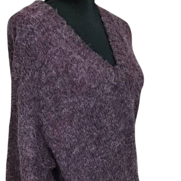 Abound Womens XS Sweater Purple V-Neck Long Sleeve Ribbed Hem Soft Knit NWT - Picture 10 of 16